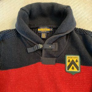 Ralph Lauren RL Rugby Shawl Sweater